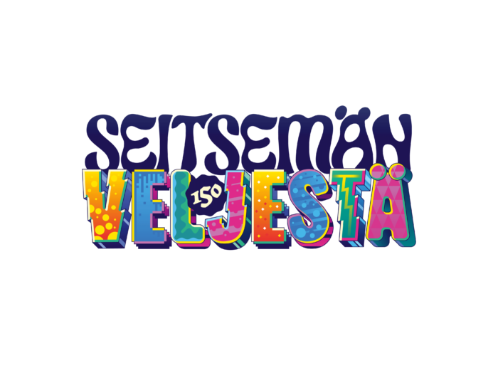 Seitsemän veljestä 150 -juhlavuoden logo