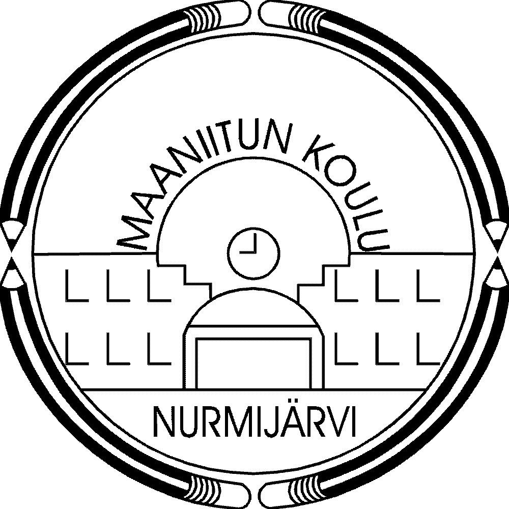 Maaniitun koulun logo