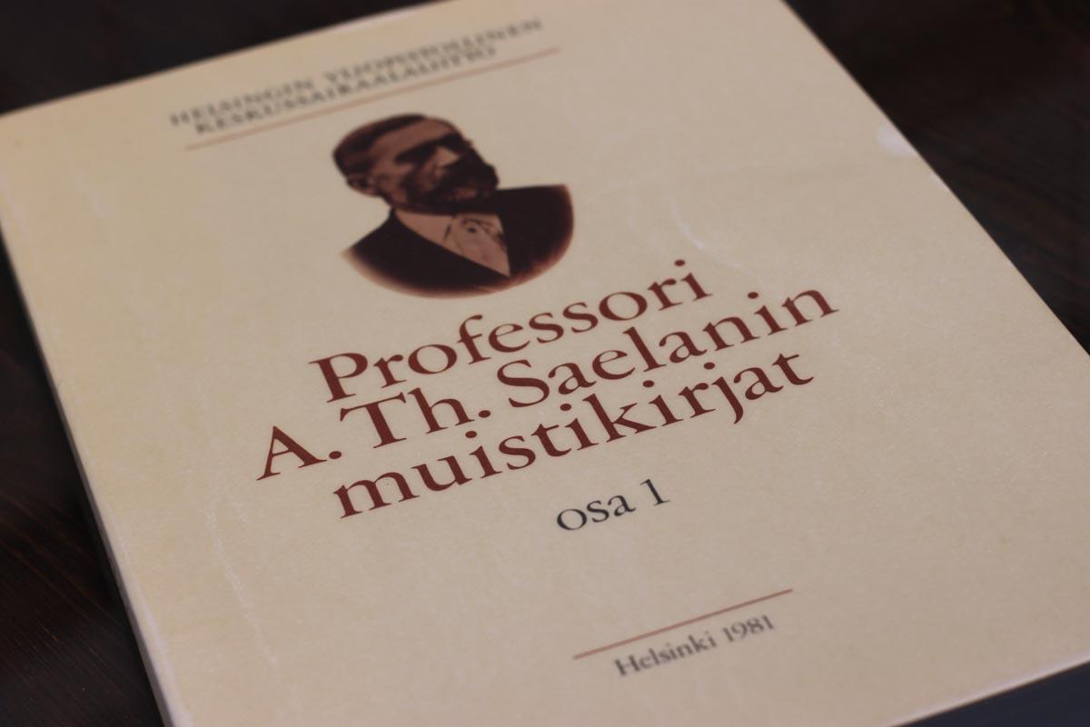 Professori A. Th. Saelanin muistikirjat 