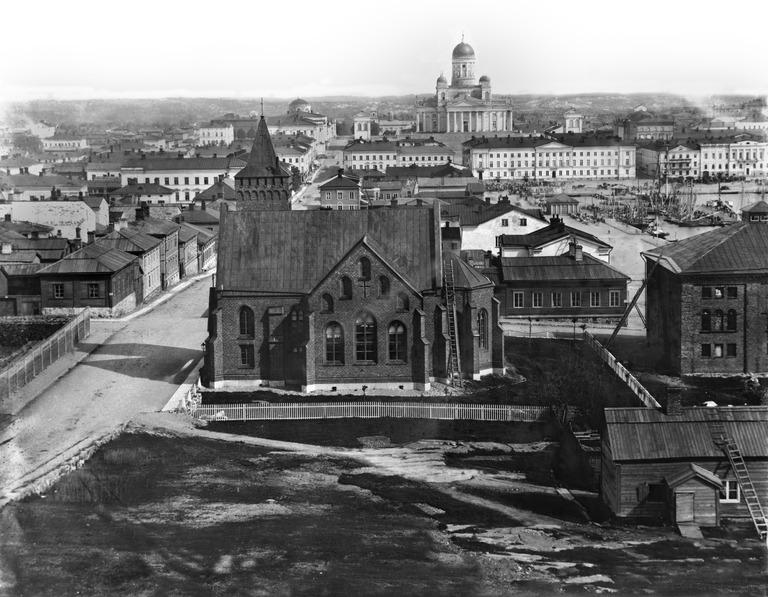 Kaartinkaupungin maisemia vuonna 1867.