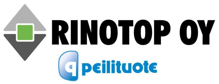 Rinotop Oy:n logo, joka on myös linkki yrityksen ilmastotyötä esittelevälle sivulle.