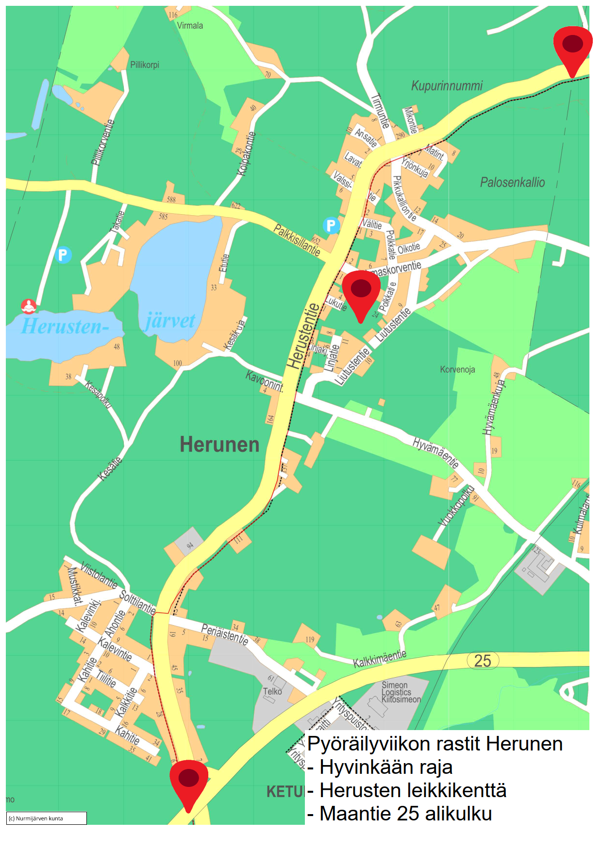 Herusten kartta.