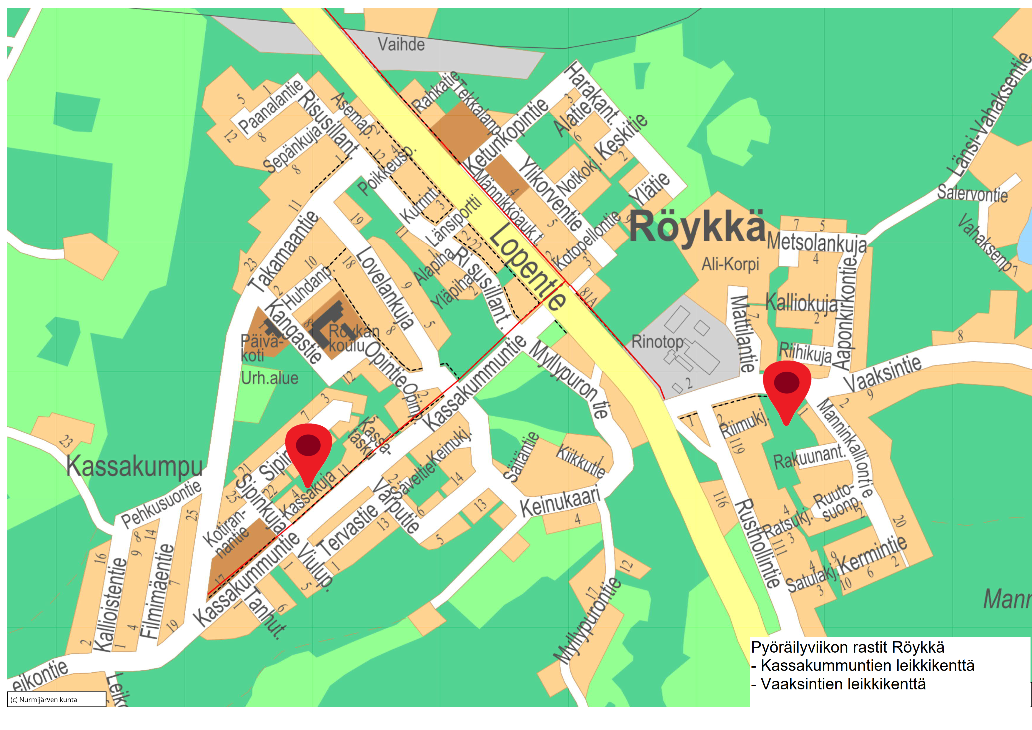 Röykän kartta.