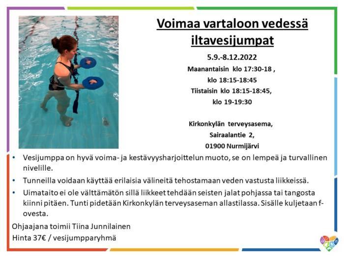 Vesijumppa mainos