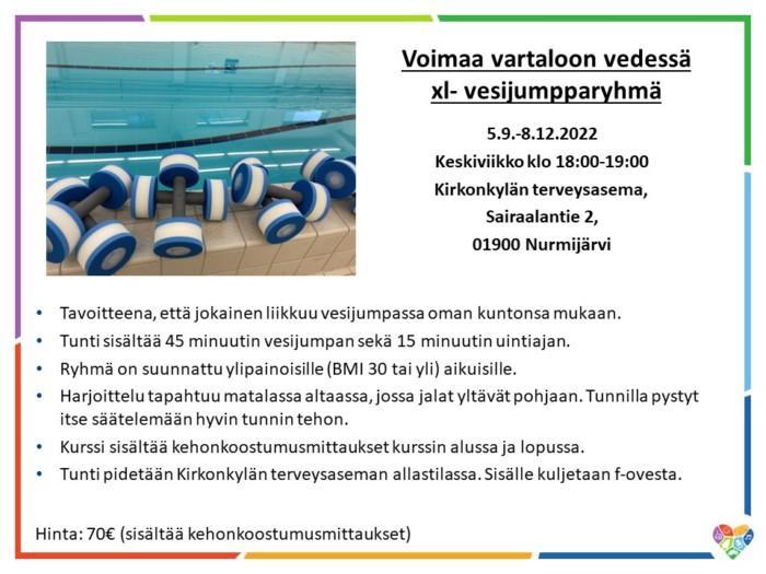 Xl vesijumppa mainos