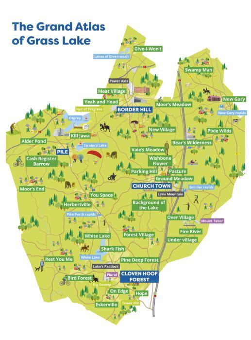 The Grand Atlas of Gras Lake - Nurmijärven paikannimet englanniksi