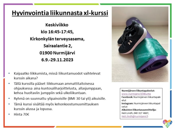 Hyvinvointia liikunnasta xl- kurssi