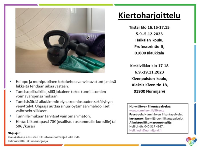 Kiertoharjoittelu mainos