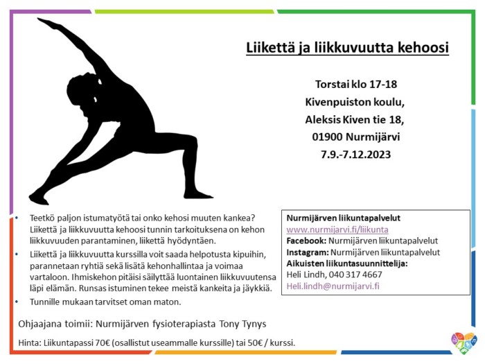 Liikettä ja liikkuvuutta kehoosi